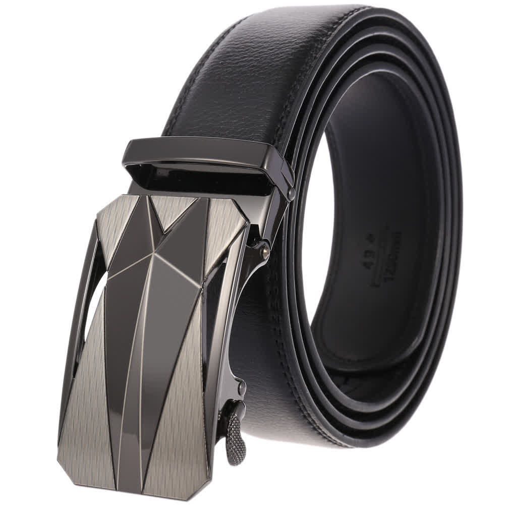 Men's Formal Daily Outdoor Automatic Buckle Leather Belt