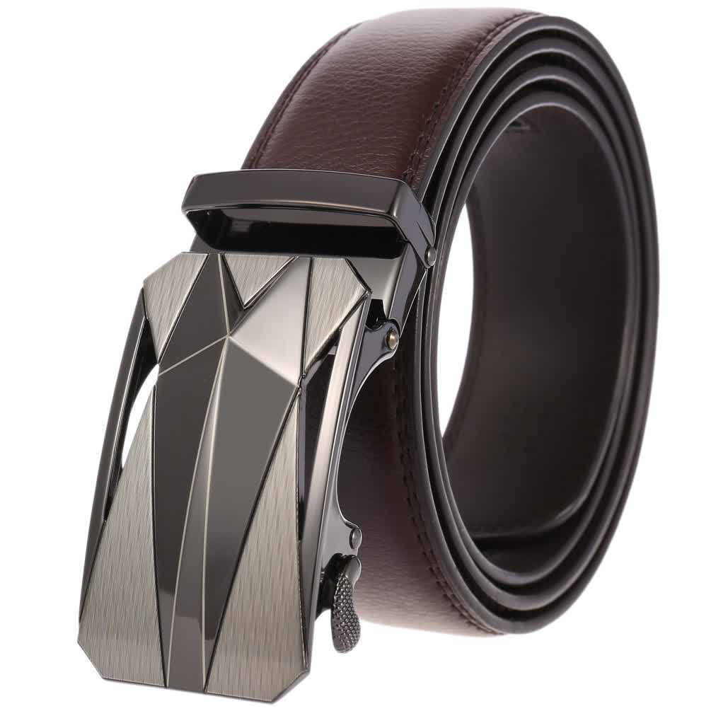 Men's Formal Daily Outdoor Automatic Buckle Leather Belt