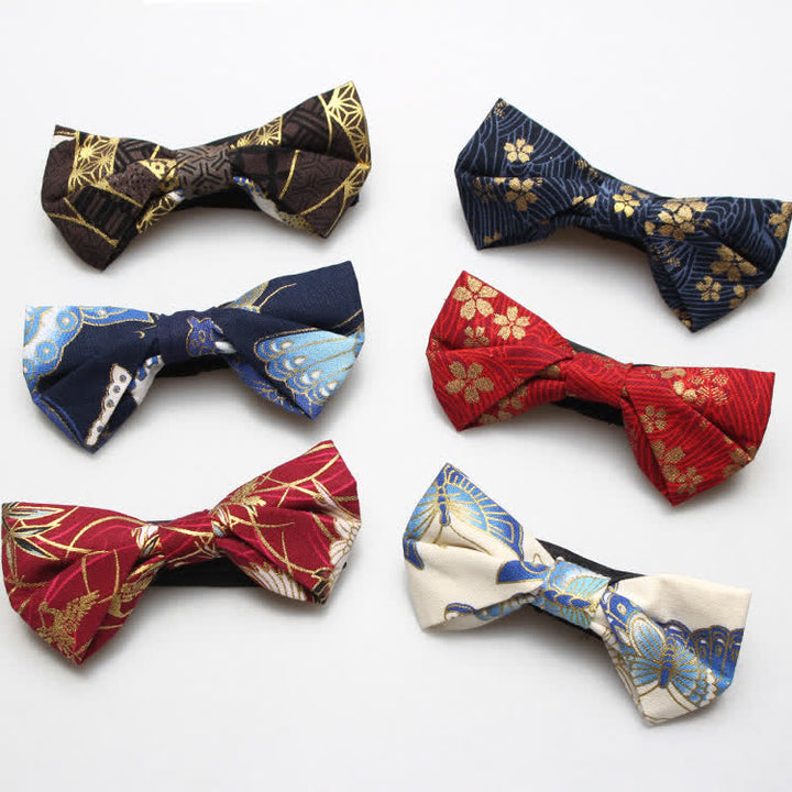 Men's Royal Pattern Wedding Cotton Bow Tie