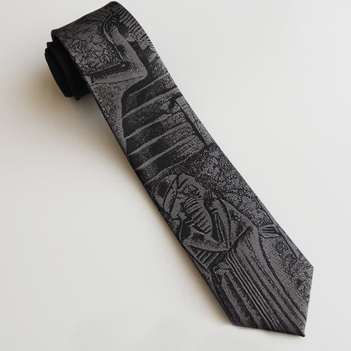 Men's Black Hammurabi's Code Necktie