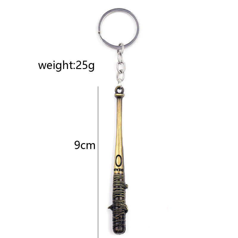 Chic Barbed Baseball Bat Pendant Keychain - image 5