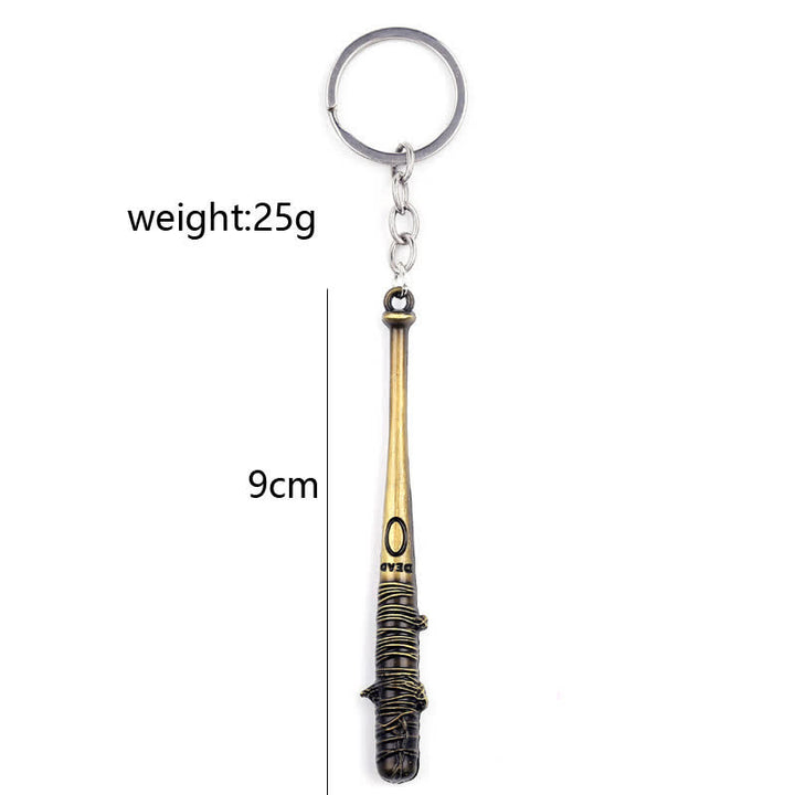 Chic Barbed Baseball Bat Pendant Keychain