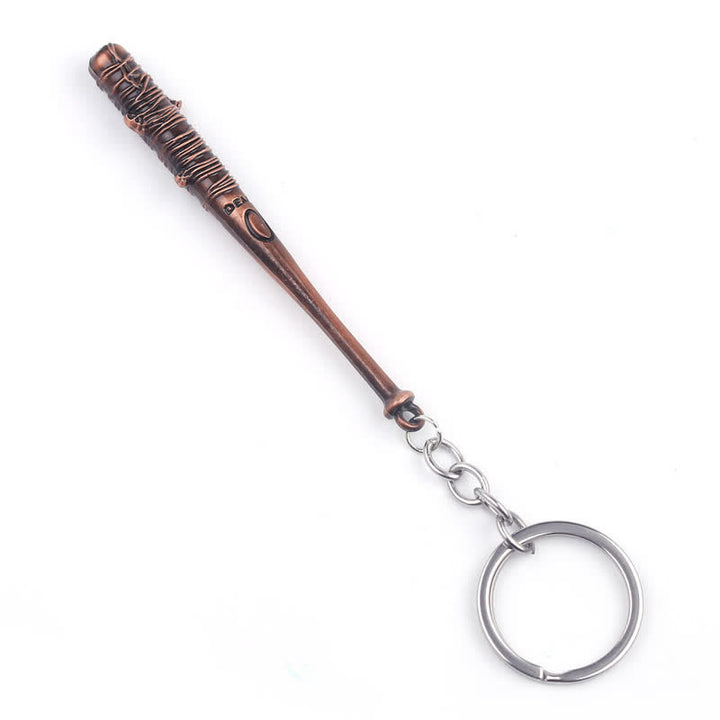 Chic Barbed Baseball Bat Pendant Keychain