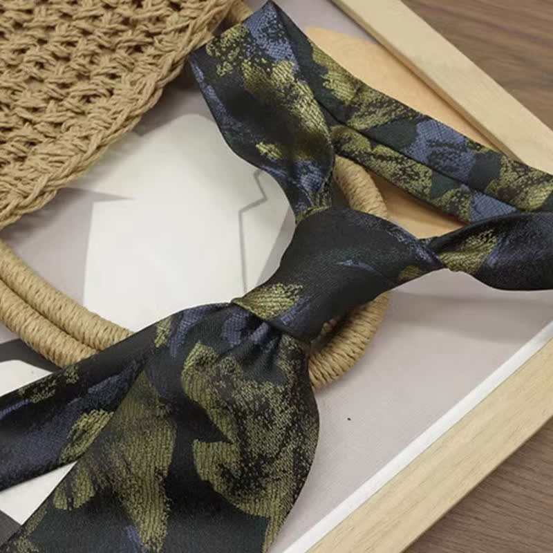 Men's Vintage Floral Printed Casual Wide Necktie - image 7