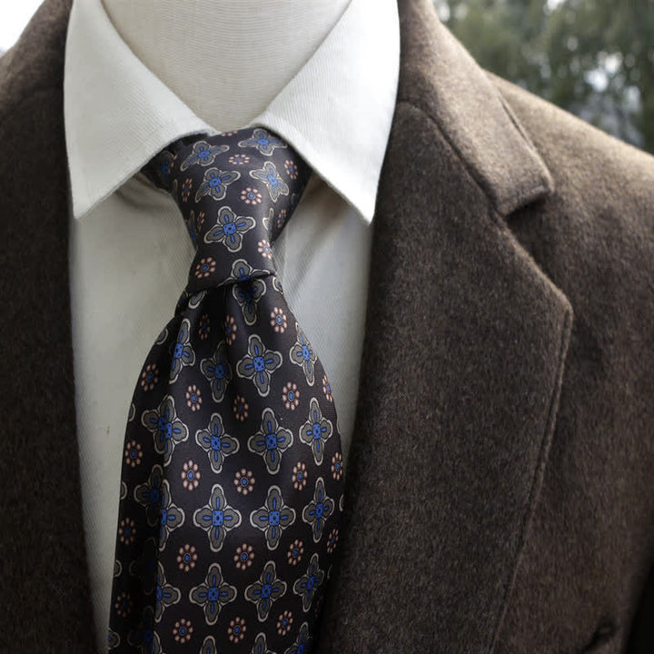 Men's Vintage Floral Printed Casual Wide Necktie - Style #3 - image 4