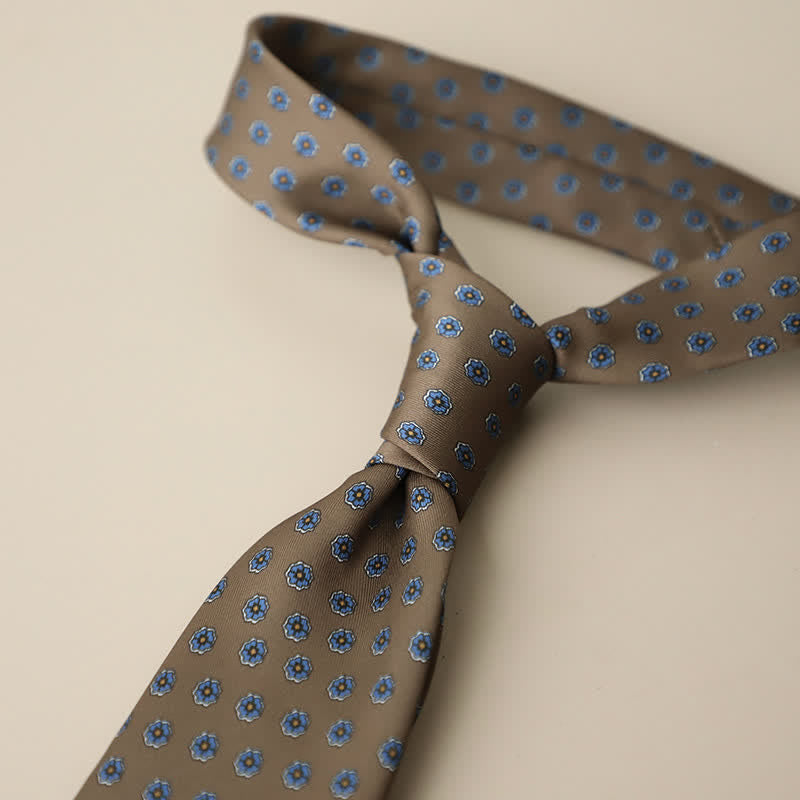 Men's Retro Elegant Neckwear Floral Pattern Necktie - Style #22 - image 26