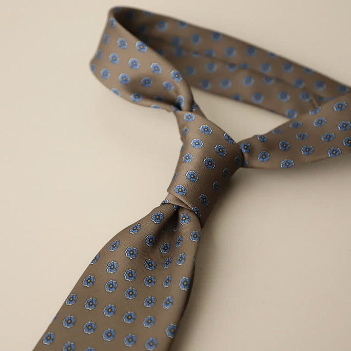 Men's Retro Elegant Neckwear Floral Pattern Necktie - Style #22 - image 26