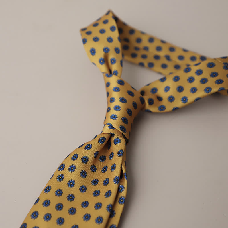 Men's Retro Elegant Neckwear Floral Pattern Necktie - Style #21 - image 25