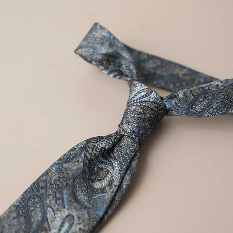 Men's Retro Elegant Neckwear Floral Pattern Necktie - Style #18 - image 22