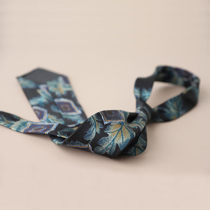 Men's Retro Elegant Neckwear Floral Pattern Necktie