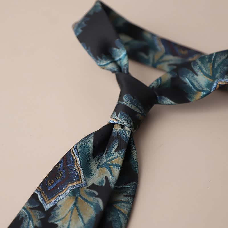 Men's Retro Elegant Neckwear Floral Pattern Necktie - Style #1 - image 2