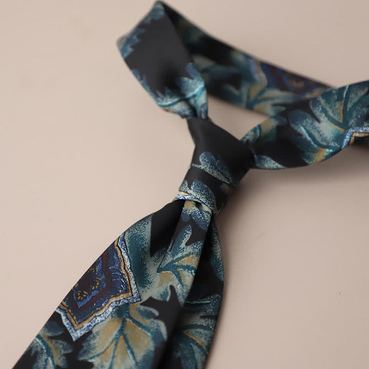 Men's Retro Elegant Neckwear Floral Pattern Necktie - Style #1 - image 2