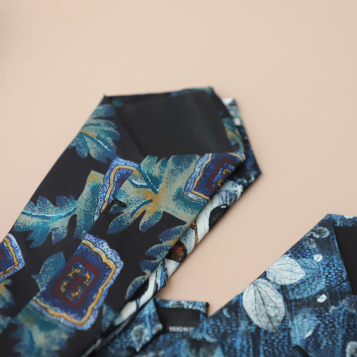 Men's Retro Elegant Neckwear Floral Pattern Necktie - image 5
