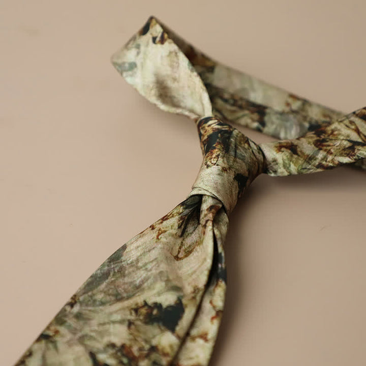 Men's Retro Elegant Neckwear Floral Pattern Necktie - Style #10 - image 14