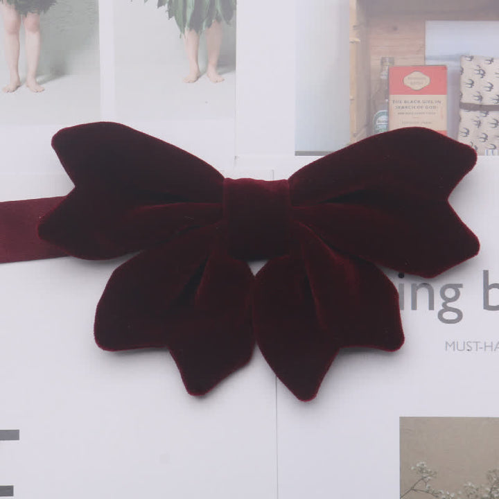 Men's Retro Velvet Unique Butterfly Knot Bow Tie