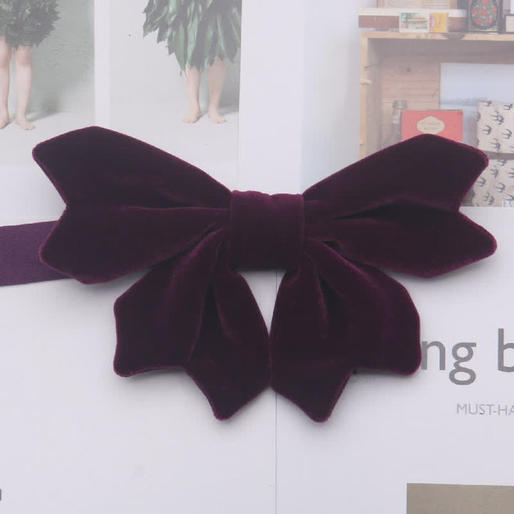 Men's Retro Velvet Unique Butterfly Knot Bow Tie