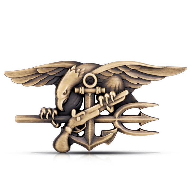 Navy Seals Trident Insignia Metal Sticker Car Badge