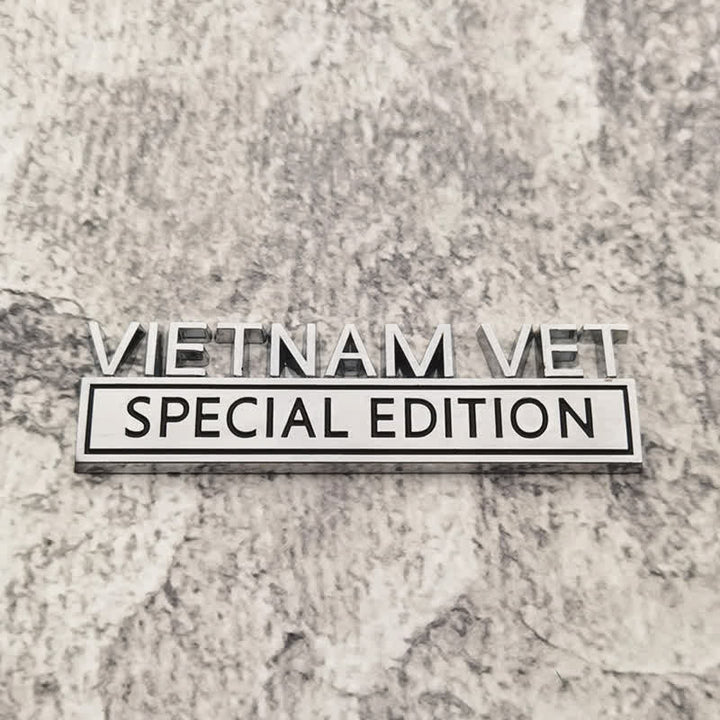 VIETNAM VET EDITION Metal Sticker Car Badge