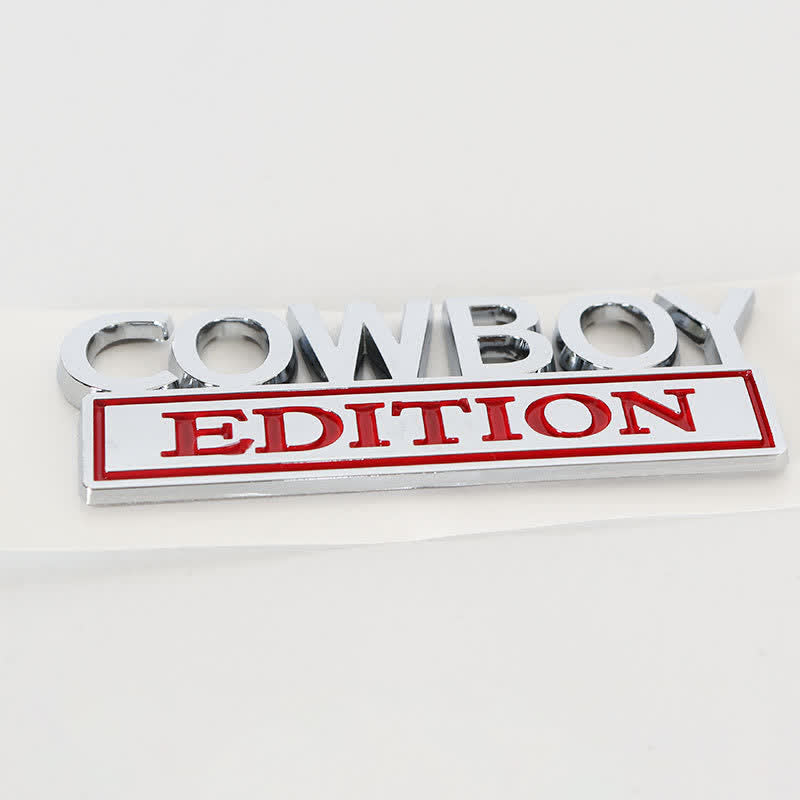 COWBOY EDITION ABS Sticker Emblem Car Badge