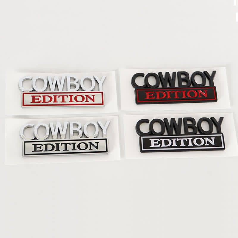 COWBOY EDITION ABS Sticker Emblem Car Badge