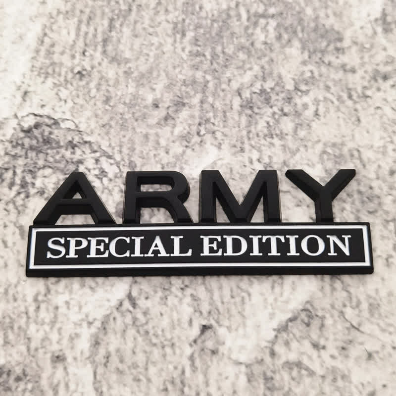 ARMY SPECIAL EDITION Metal Sticker Car Badge