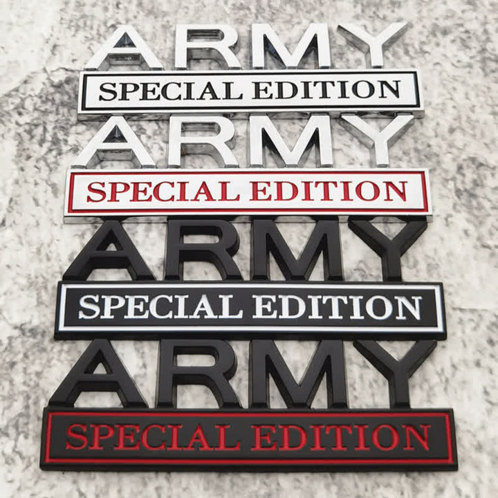 ARMY SPECIAL EDITION Metal Sticker Car Badge