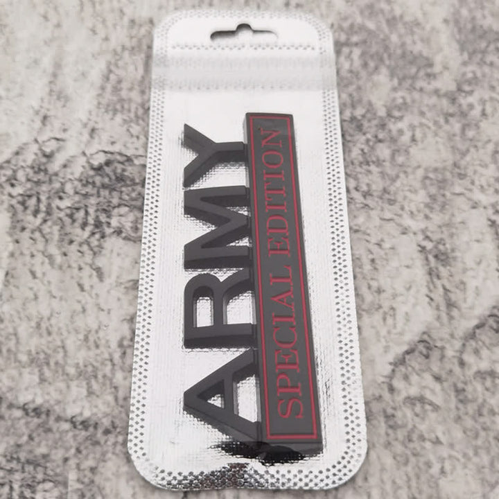 ARMY SPECIAL EDITION Metal Sticker Car Badge