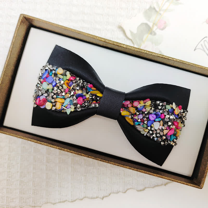 Men's Bling Sparkle Rhinestone Banquet Bow Tie