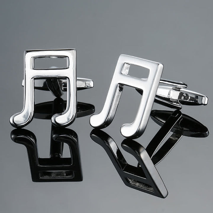 Men's Stylish Music Instrument Note Cufflinks