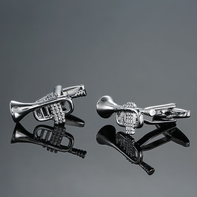 Men's Stylish Music Instrument Note Cufflinks