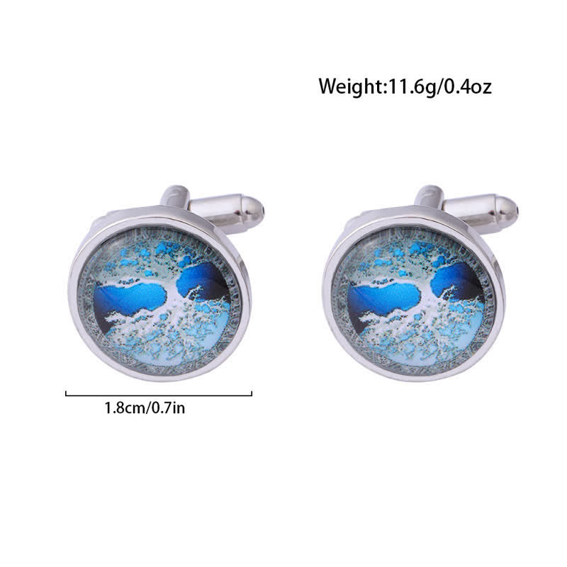 Men's Simple Tree of Life Pattern Shirt Cufflinks - image 3