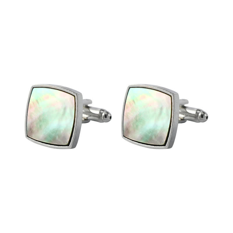Men's Colorful Abalone Shell Stone Shirt Cufflinks - Style #7 - image 13