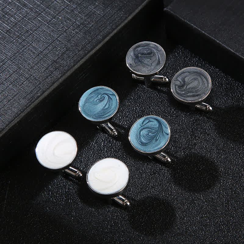Men's Versatile Round Style Shirt Cufflinks - image 0