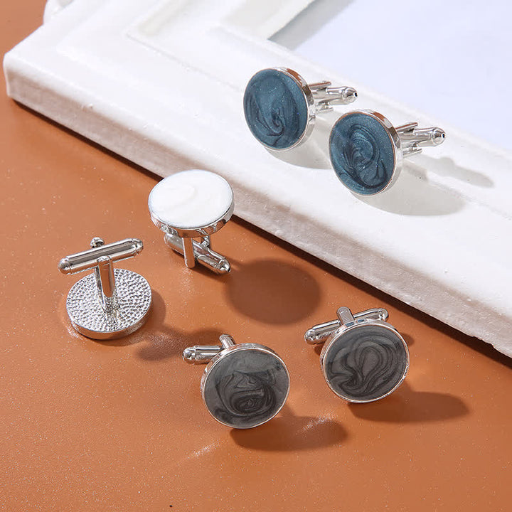 Men's Versatile Round Style Shirt Cufflinks - image 6