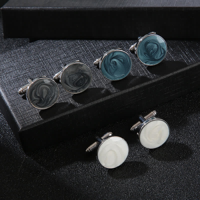 Men's Versatile Round Style Shirt Cufflinks - image 1