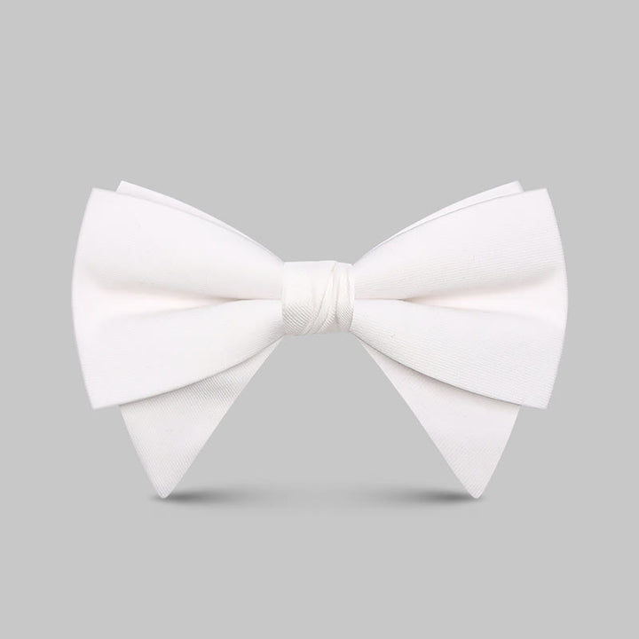 Men's Elegant Large Classic Oversized Pointed Bow Tie