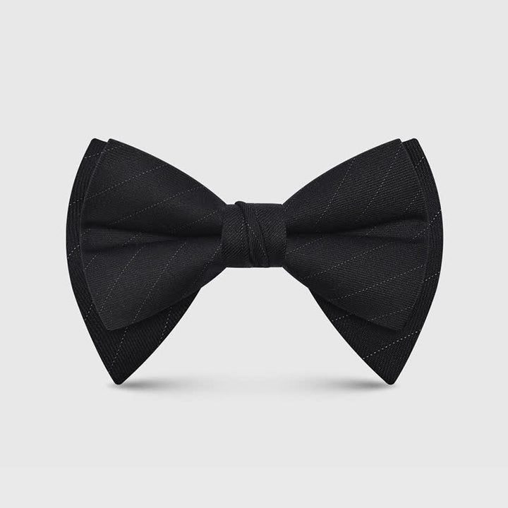 Men's Elegant Large Classic Oversized Pointed Bow Tie