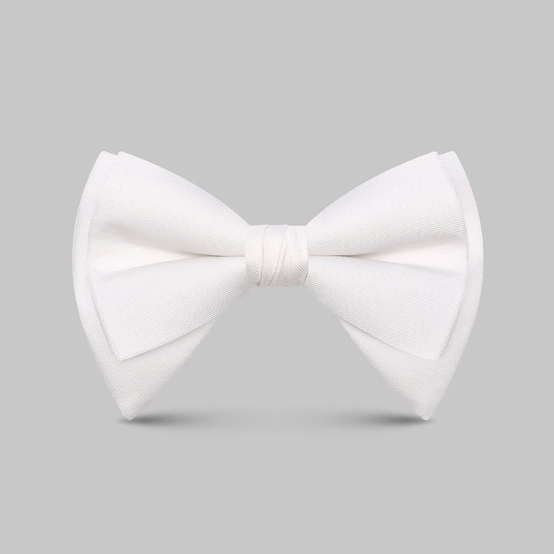 Men's Elegant Large Classic Oversized Pointed Bow Tie