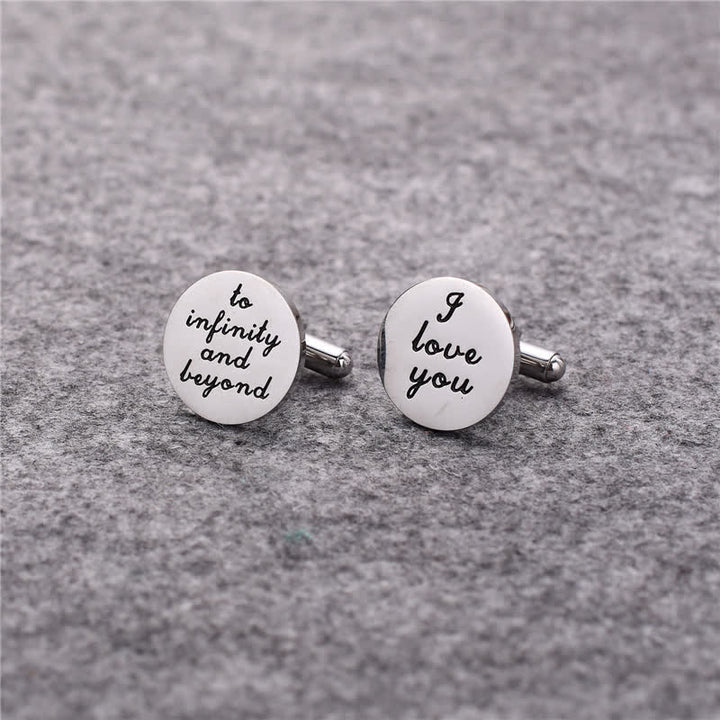 Men's I Love You To Infinity And Beyond Cufflinks