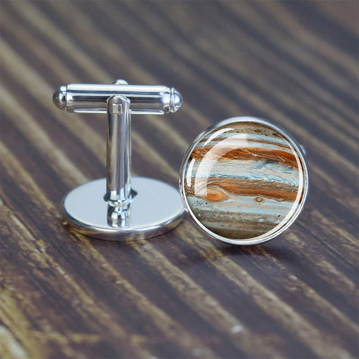 Men's Universe Solar System Planet Cufflinks - Jupiter - image 15