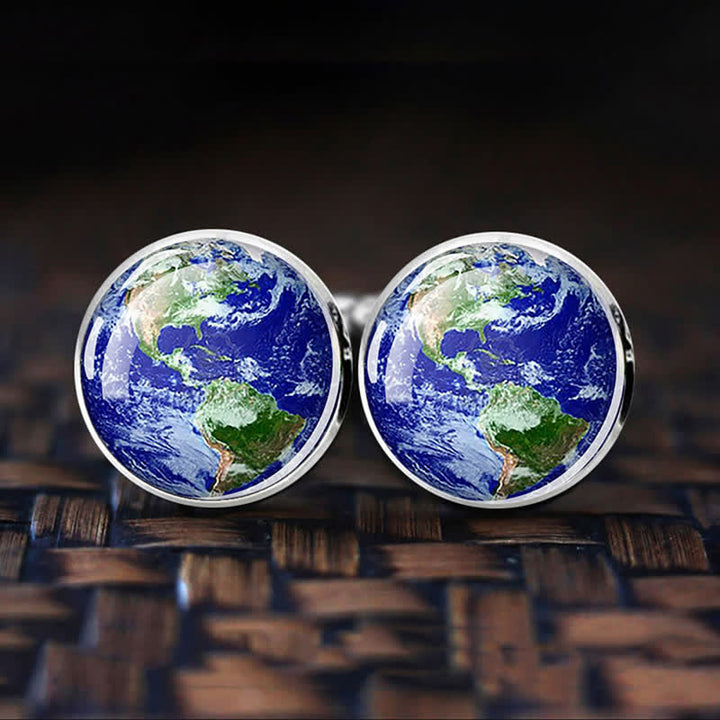 Men's Universe Solar System Planet Cufflinks - image 0