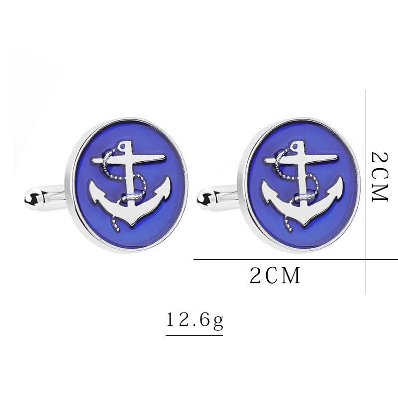 Men's Nautical Boat Anchor Cufflinks - image 9