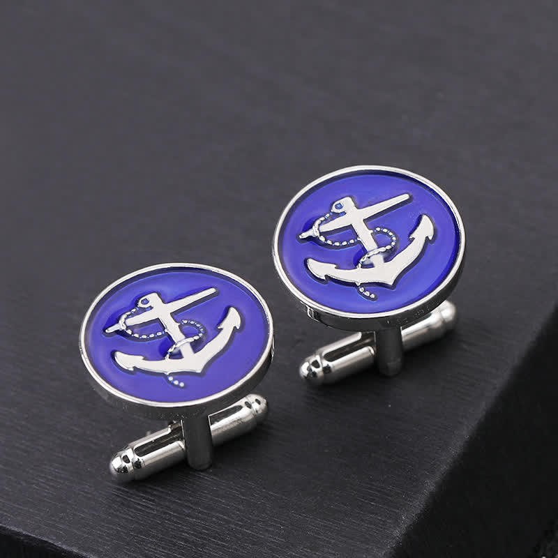 Men's Nautical Boat Anchor Cufflinks