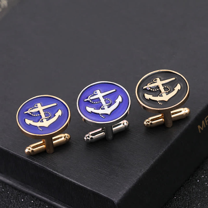 Men's Nautical Boat Anchor Cufflinks