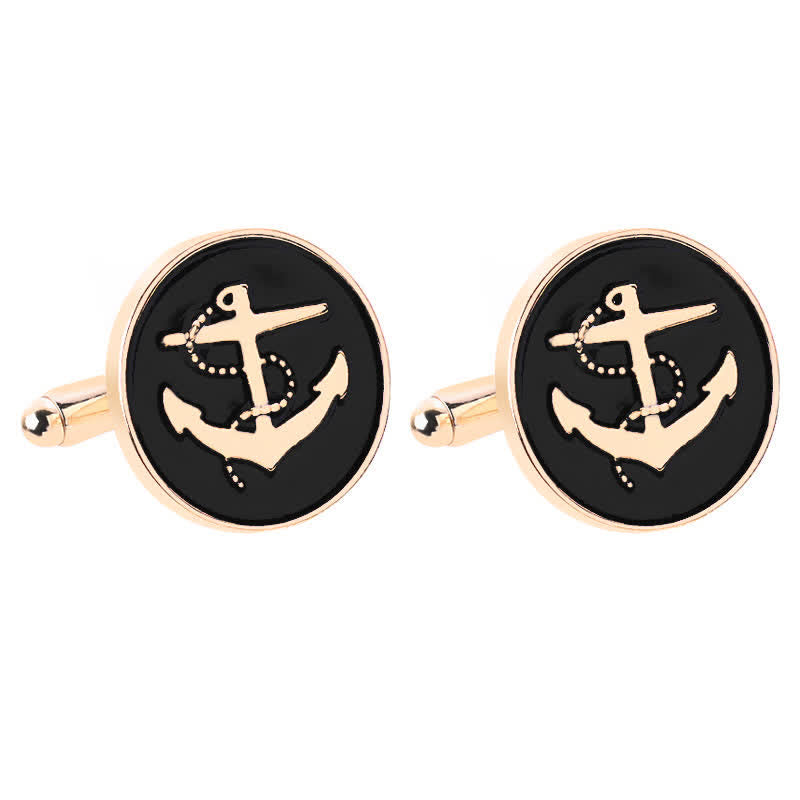 Men's Nautical Boat Anchor Cufflinks - image 2