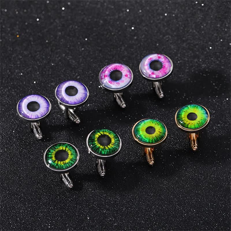 Men's Horrible Devil Eyeball Cufflinks - image 1