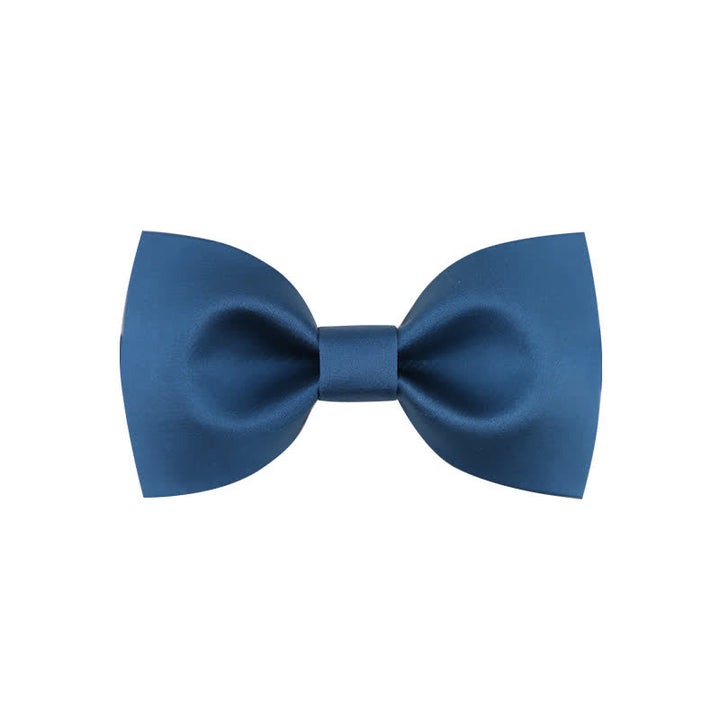 Men's Classic Simple Solid Color Wedding Bow Tie