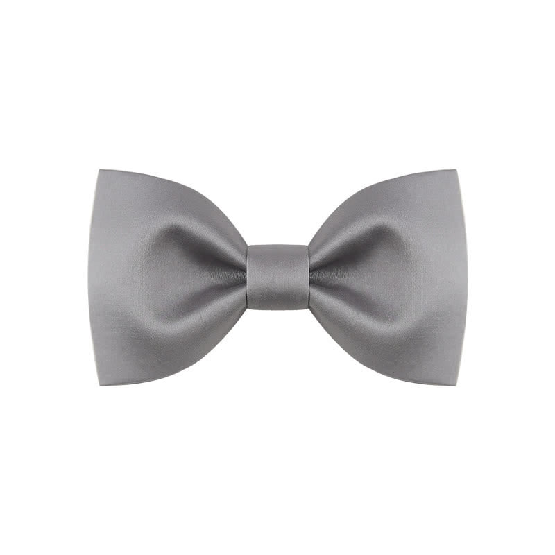 Men's Classic Simple Solid Color Wedding Bow Tie