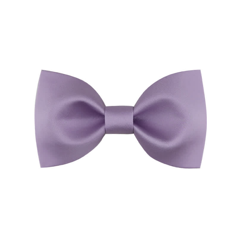 Men's Classic Simple Solid Color Wedding Bow Tie