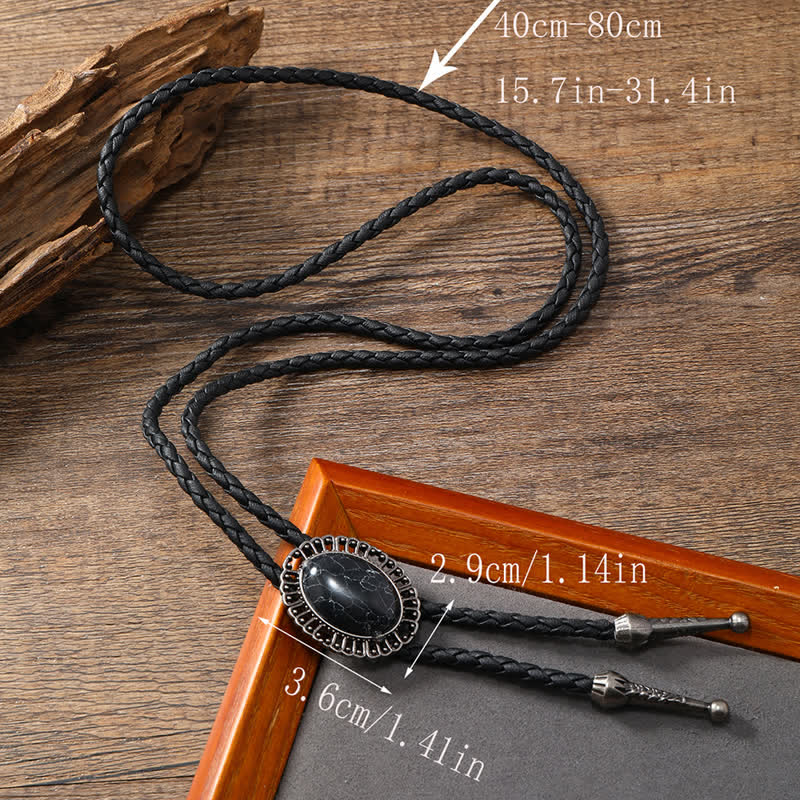 Stunning Western Replica Stone Bolo Tie